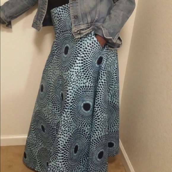 Ankara maxi skirt