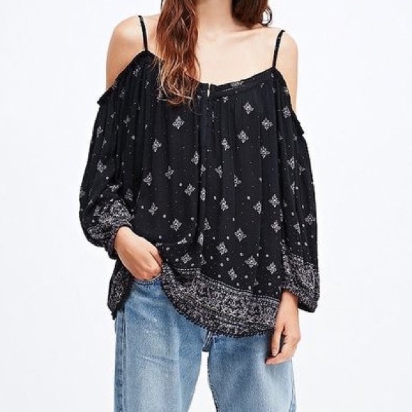 Urban outfitters cold shoulder top