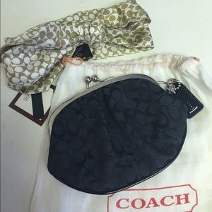 Coach Coin Purse and Ponytail ribbon.