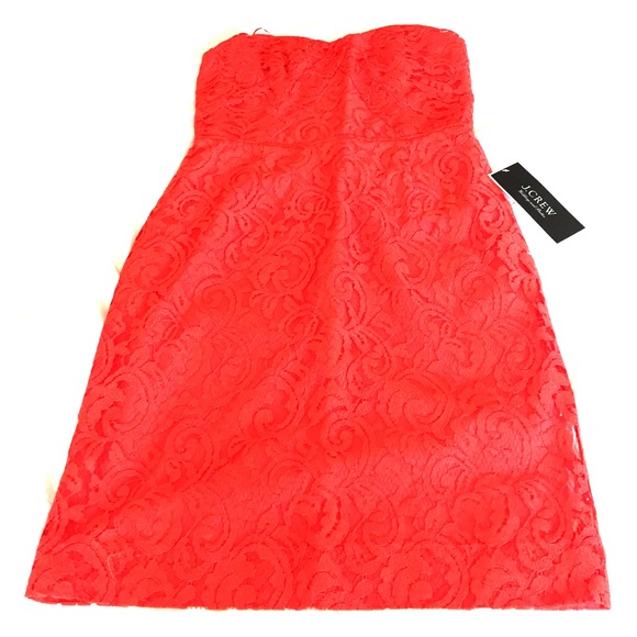 JCrew Brides Made Dress. Color is POP. Size 8.