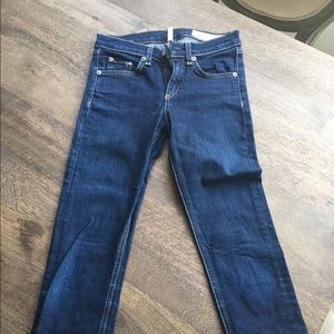 Rag-Bone High Rise Skinny Denim