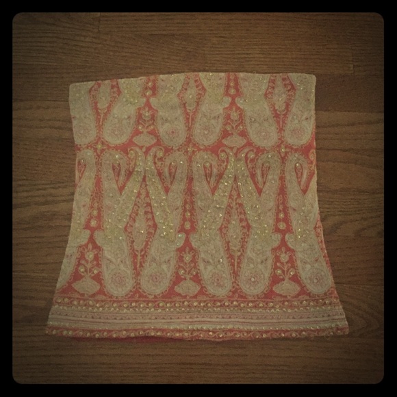 Embroidered Tube Top