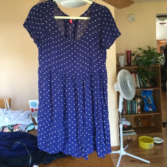 Polka Dot Babydoll Dress - Picture 1 of 4