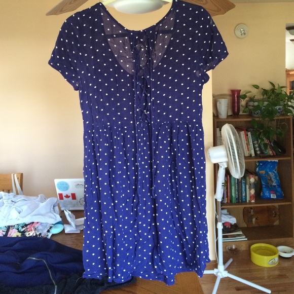 Polka Dot Babydoll Dress - Picture 2 of 4
