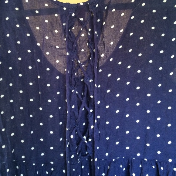 Polka Dot Babydoll Dress - Picture 3 of 4