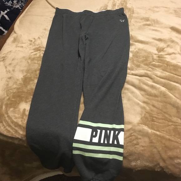 PINK Grey Sweatpants