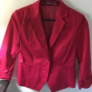 Red express blazer
