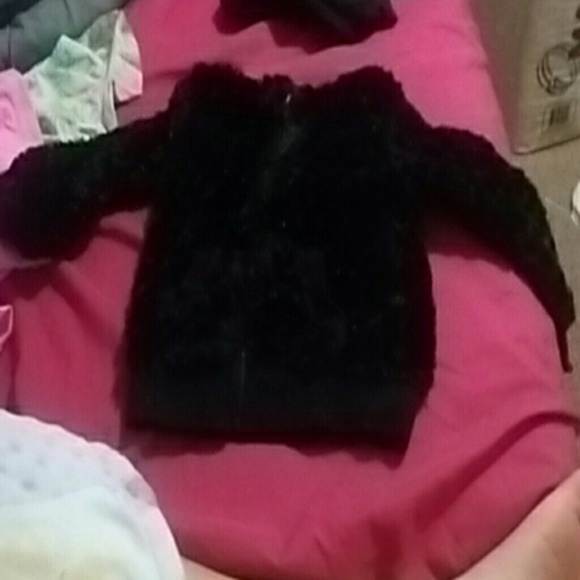 Black fuzzy jacket
