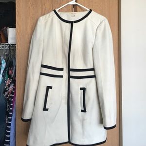 Winter white coat from Francesca's