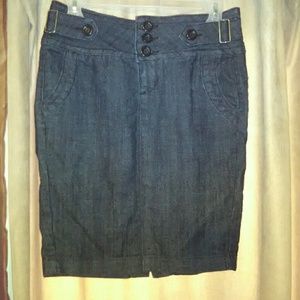 Jean pencil skirt