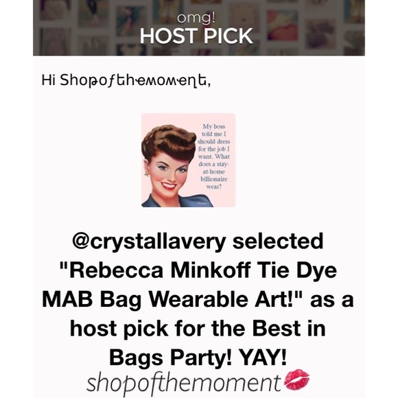 👽հթ⚡️Rebecca Minkoff Tie Dye MAB Bag Wearable Art - Picture 8 of 8