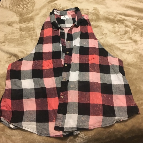 American Eagle Button Up Colored Tank