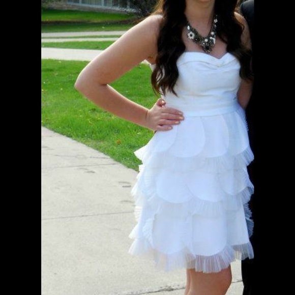 BCBG white dress
