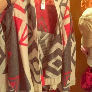 Aztec asymmetrical sweater