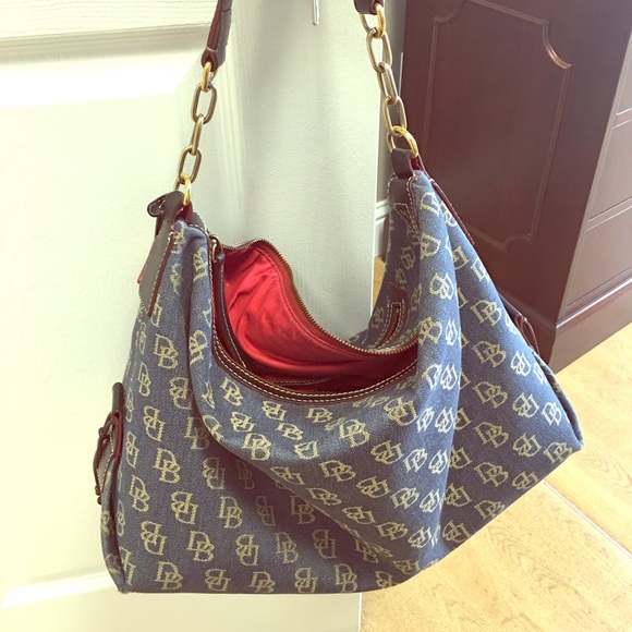 Large denim Dooney & Bourke tote