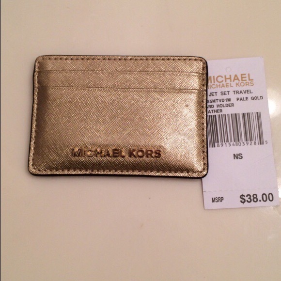 Michael Kors Handbags - Michael Kors gold wallet/ card holder