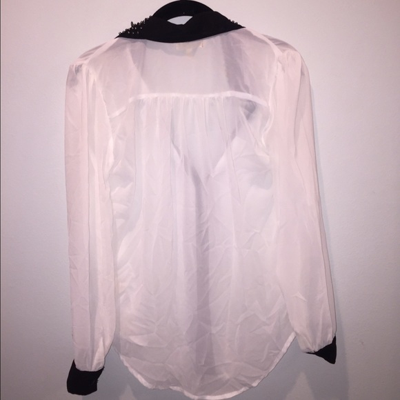 Sheer white button down - Picture 2 of 3