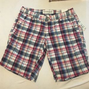 Aeropostale Plaid Bermuda Shorts