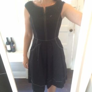 A line Black dress