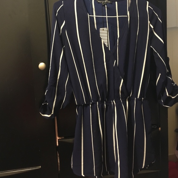 ✨ FINAL SALE✨ striped romper.