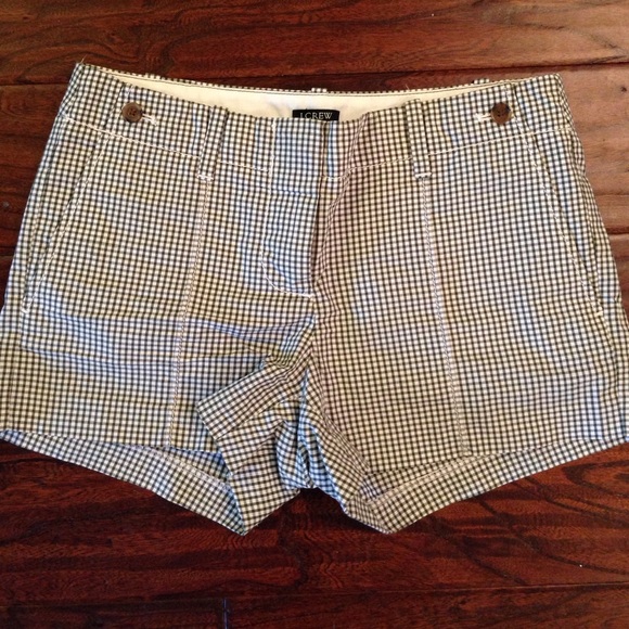 Sale‼️ jCrew gingham city fit shorts size 0