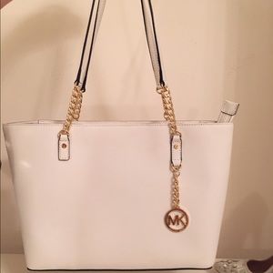 White leather MICHAEL KORS bag