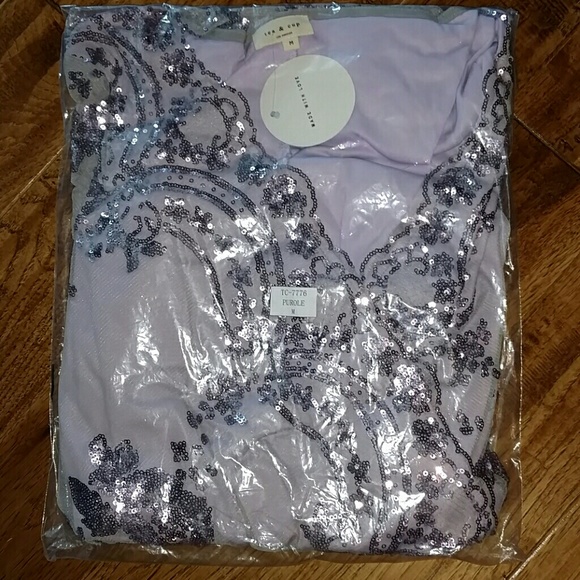 SOLD OUT 💕 Unique Purple Sequin Romper - Picture 3 of 4