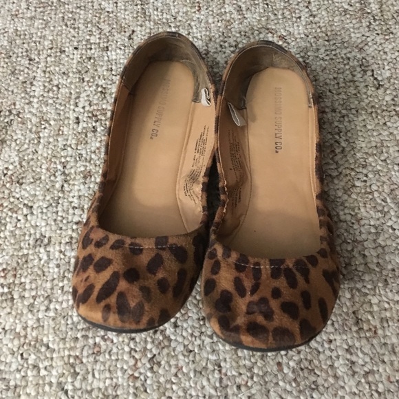 Mossimo Supply Co Cheetah Scrunch Ballet Flats