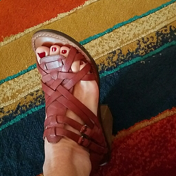 Leather "Lucky" Brand Sandals
