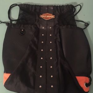Harley Davidson drawstring backpack!
