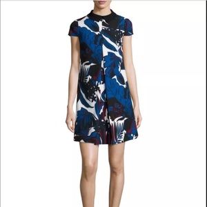 Ted Baker London New Woodblock leaf print dress