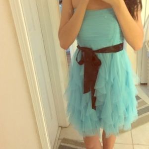 LIGHT TEAL HOMECOMING/ PROM DRESS SIZE 0!!