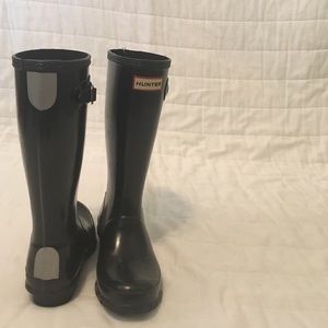 Girls Black Hunter Boots