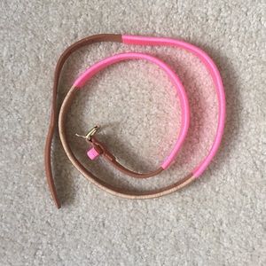 J. Crew Neon Pink Belt sz. S