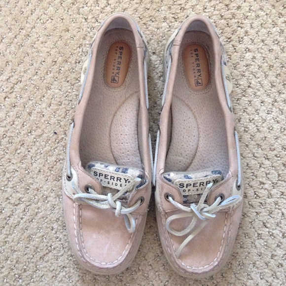 Leopard Sequin Sperry's Boat Shoe