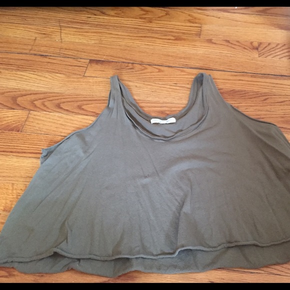 Truly madly deeply Olive green tank top