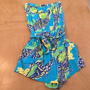 Lilly Pulitzer Strapless Romper
