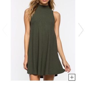Lightweight olive dress.