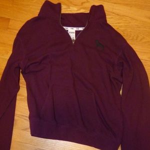 Maroon quarter zip