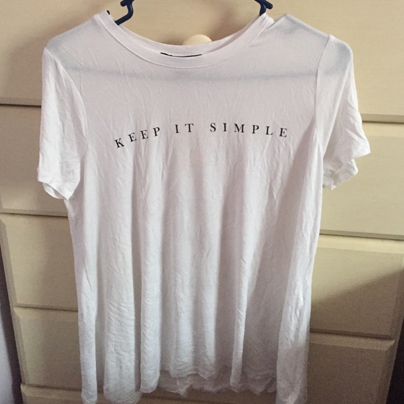 "Keep it simple" tee
