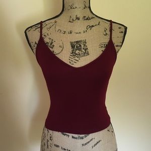 Brandy Melville Maroon Tank Top