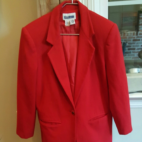 Red wool woman's blazer