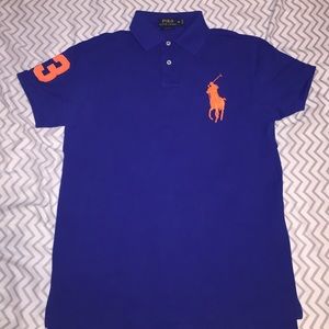 Big face polo half-button up