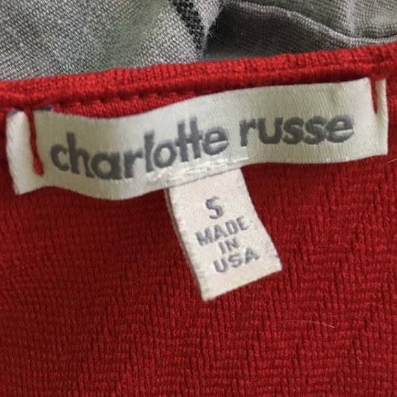 Red patterned skater dress - Picture 4 of 4