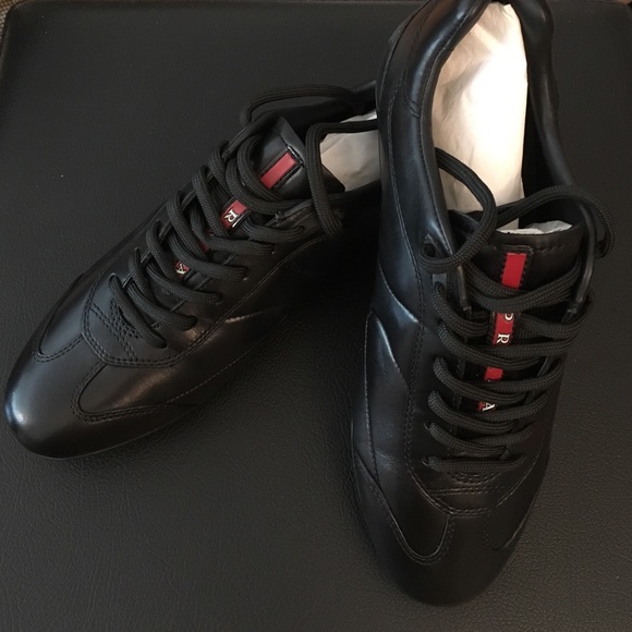 Prada leather sneakers -size 5 (size 35)