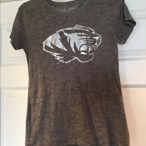 Women's Univ of MO Tigers Fitted T Shirt