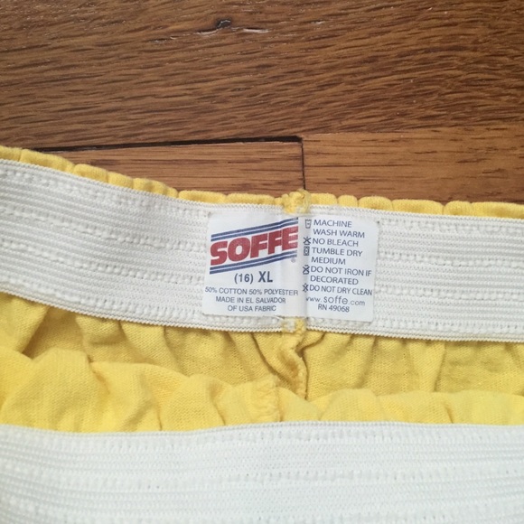 Soffe shorts PINK AND YELLOW - Picture 4 of 4