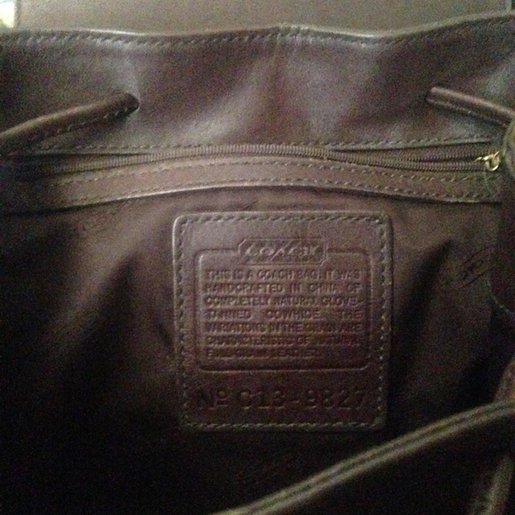 ⚡️SOLD⚡️💥COACH leather brown backpack - Picture 3 of 4