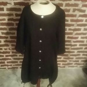 Bryn Walker Long Linen Drawstring Jacket