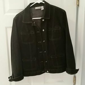 Chicos platinum denim jacket